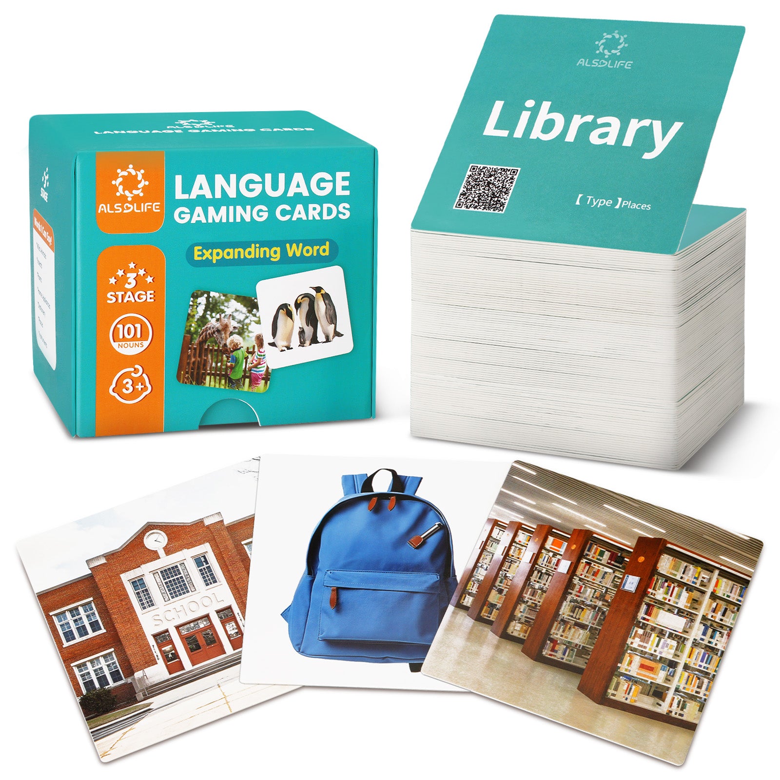 ALSOLIFE Vocabulary Builder Flashcards – Stage 3 (Ages 3–4)